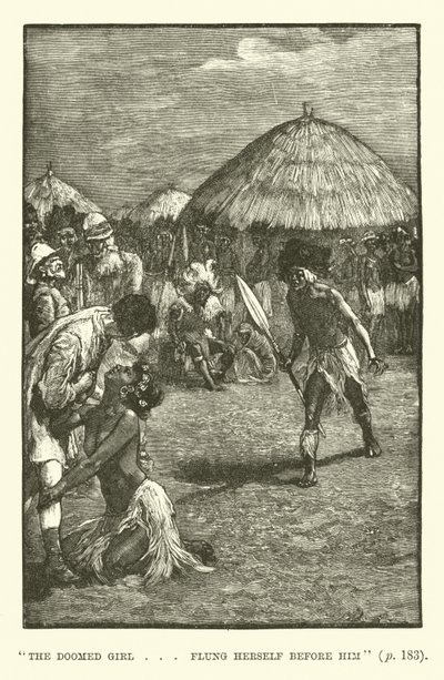Illustrasjon for King Solomons Mines av H Rider Haggard av Walter Paget