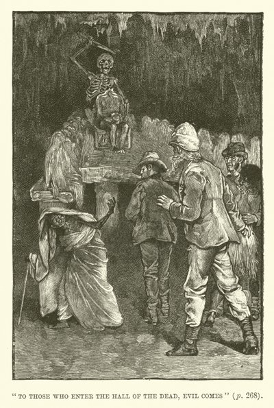 Illustrasjon for King Solomons Mines av H Rider Haggard av Walter Paget