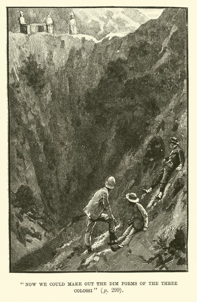 Illustrasjon for King Solomons Mines av H Rider Haggard av Walter Paget