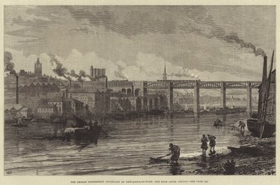 George Stephensons hundreårsjubileum i Newcastle-on-Tyne, High Level Bridge av Walter Paget