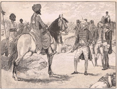 Overgivelsen av Baillie til Hyder Ali AD1780 av Walter Paget