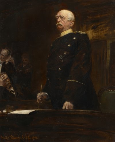 Portrett av prins Bismarck i Riksdagen av Walter Petersen