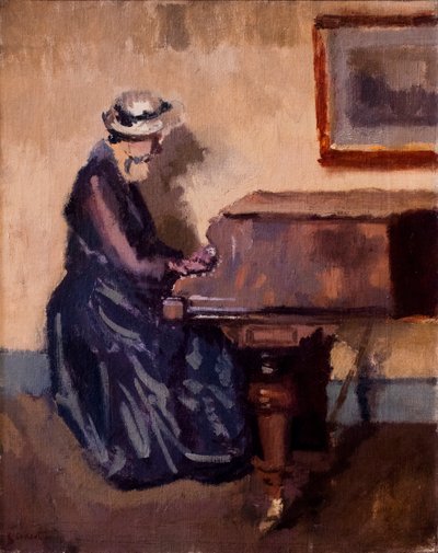 Chopin, ca. 1914 (olje på lerret) av Walter Richard Sickert