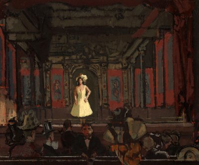 Gattis Hungerford Palace of Varieties. Andre omgang av Katie Lawrence ca. 1888 av Walter Richard Sickert