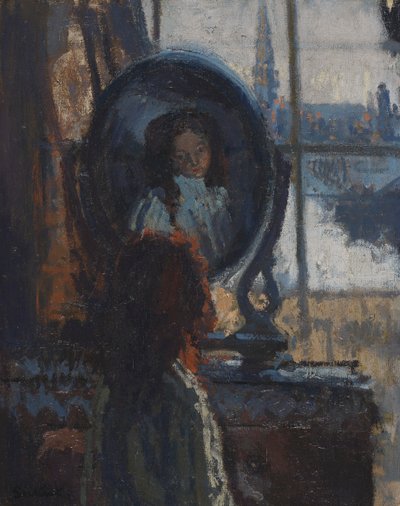 Jente ved et glass, lille Rachel av Walter Richard Sickert