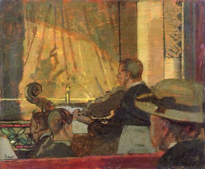 Music Hall (olje på panel) av Walter Richard Sickert