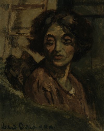 Portrett av en kvinne - Therese Lessore, ca. 1927 av Walter Richard Sickert