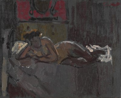 Liggende naken, Mornington Crescent, 1905 av Walter Richard Sickert
