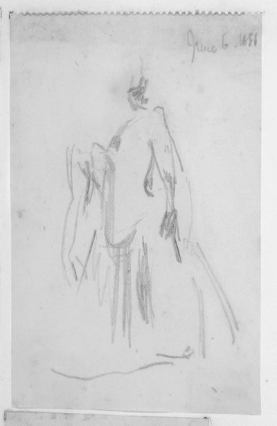 Skisse av en kvinneskikkelse av Walter Richard Sickert
