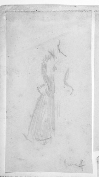 Skisse av en kvinneskikkelse av Walter Richard Sickert