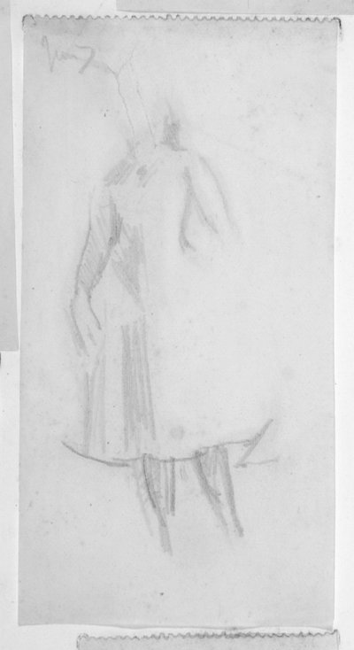 Skisse av en kvinneskikkelse av Walter Richard Sickert