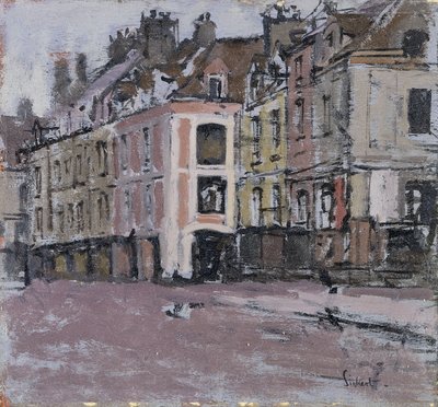 De gamle arkadene, Dieppe; De gamle arkader, Dieppe, ca. 1898-1900 av Walter Richard Sickert