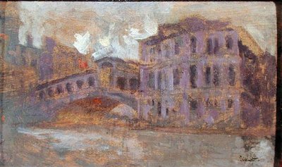 Rialtobroen og Palazzo Camerlenghi av Walter Richard Sickert