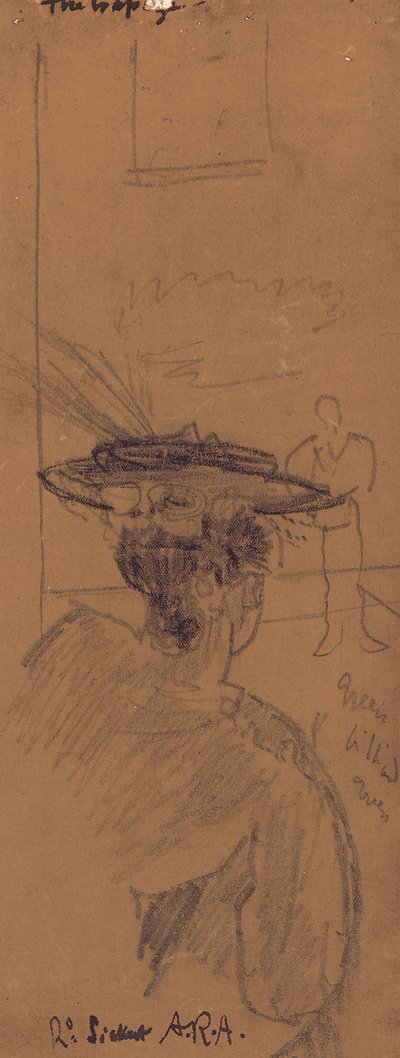 Trapesen (blyant) av Walter Richard Sickert