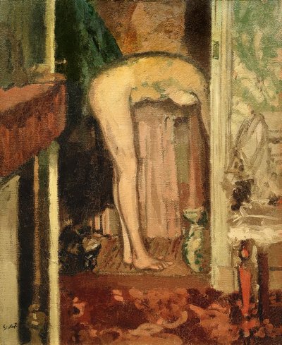 Kvinne som vasker håret av Walter Richard Sickert