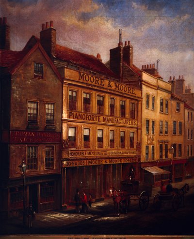 Bishopsgate, London, i 1871, 1872 av Walter Riddle