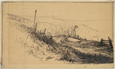 En vei i åsene nær Dordrecht av Walter Shirlaw