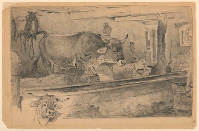 Storfestudie for saueklipping av Walter Shirlaw