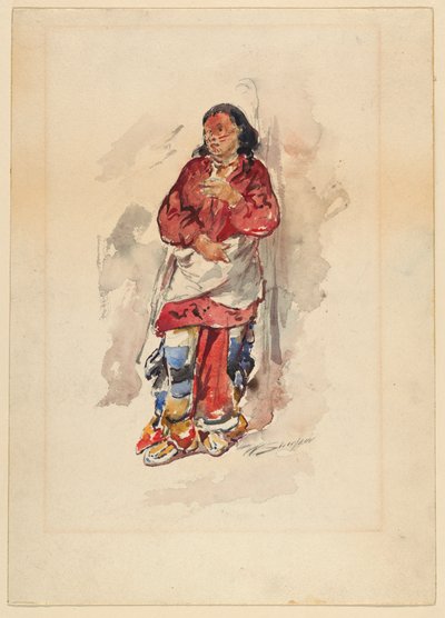 Cheyenne ungdom av Walter Shirlaw