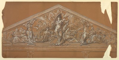 Industri og handel (Design for Pediment) av Walter Shirlaw