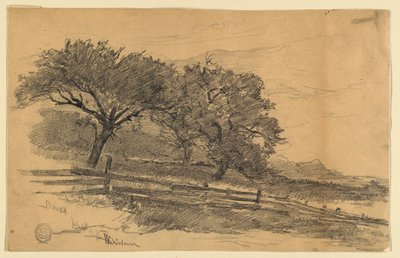 Landskap i Dorset, Vermont av Walter Shirlaw