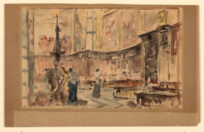 Nedre del av koret, Siena katedral av Walter Shirlaw