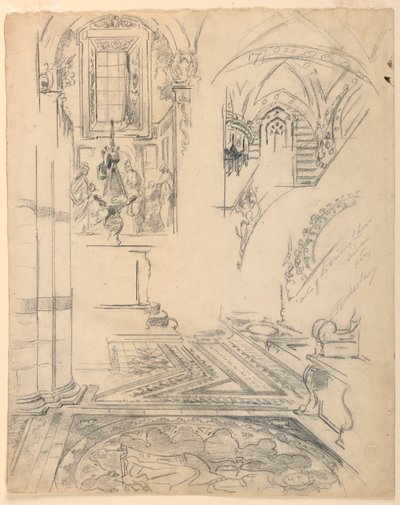 Notater fra Duomo-koret, Siena, Italia av Walter Shirlaw