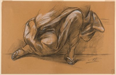 Studie av draperi av Walter Shirlaw
