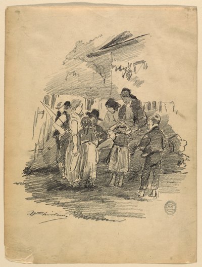 Kunstneren i landsbyen av Walter Shirlaw