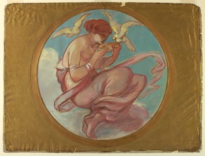 Venus (design for et veggmaleri) av Walter Shirlaw