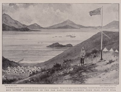 Vårt siste oppkjøp i Fjernøsten, Tolo Harbor fra Flag Staff Hill av Walter Stanley Paget