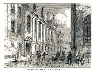 The Merchant Taylors School, Suffolk Lane, 1878 av Walter Thornbury