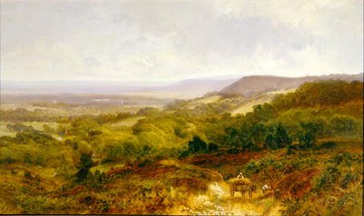 The Weald of Surrey (olje på lerret) av Walter Wallor Caffyn