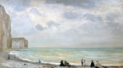 The Beach at Dover (olje på panel) av Walter Westley Russell