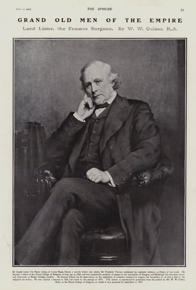Joseph Lister av Walter William (after) Ouless
