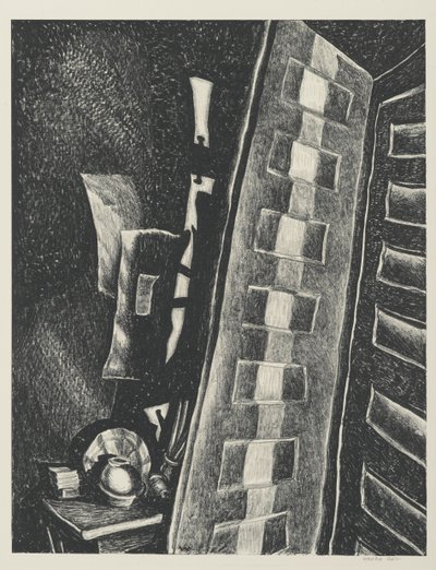 To dører (litho) av Wanda Gág