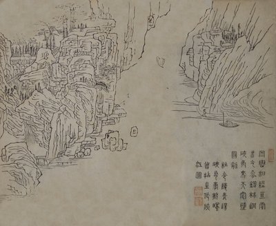 Blad fra Mustard Seed Garden Manual of Painting Jieziyuan huazhuan..., sannsynligvis 1878-utgaven. av Wang Gai