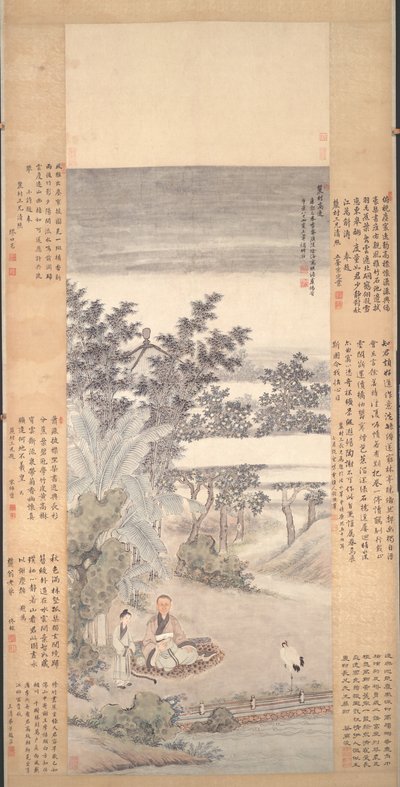 Portrett av en Qi av Wang Hui