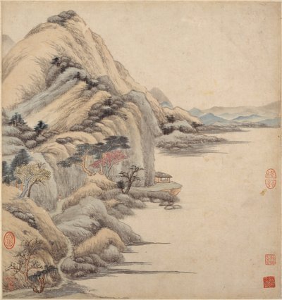 Landskap i stilene til eldgamle mestere, 1600-tallet. av Wang Jian