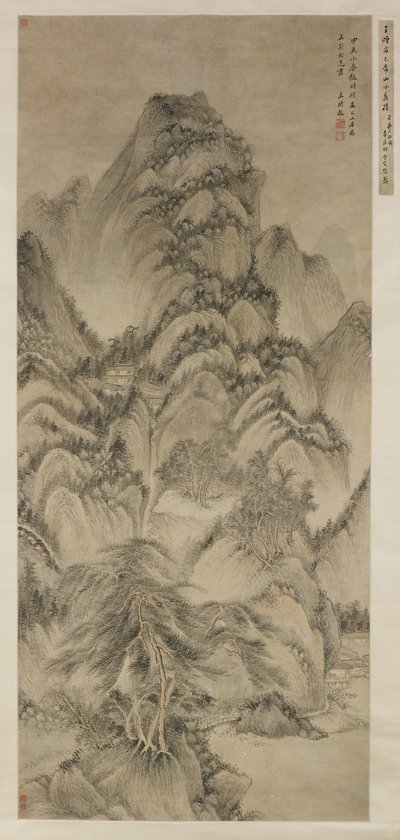 Landskap etter Wang Meng av Wang Shimin