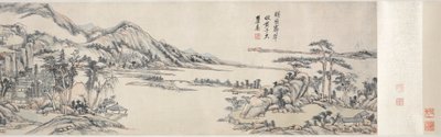Grønne topper under klar himmel: Etter Huang Gongwang, 1703-1708. av Wang Yuanqi