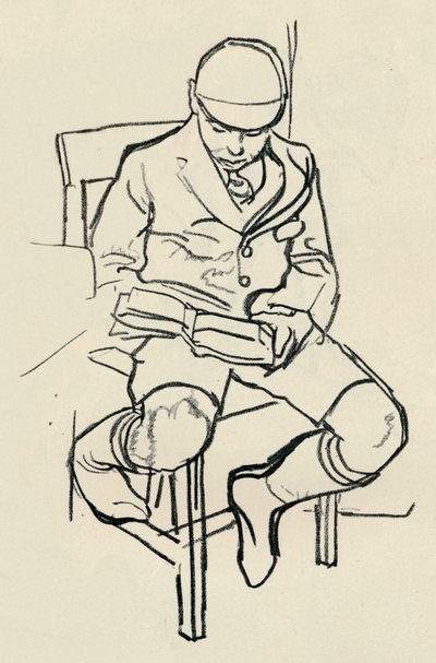 Boy Reading, c1900 av Warwick Reynolds