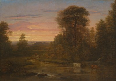 A Landscape after Sunset, ca. 1819 (olje på lerret) av Washington Allston