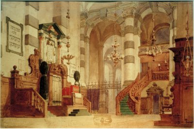 Interiør av katedralen av Vasilij Dmitrievich Polenov