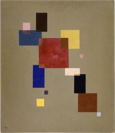 ""13 rechtecke"" (Tretten rektangler) Maleri av Vassily Kandinsky (eller Wassily Kandinsky eller Kandinskyj av Wassily Kandinsky