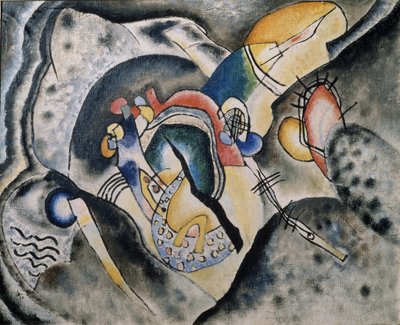 Et svart slag, 1920 av Wassily Kandinsky