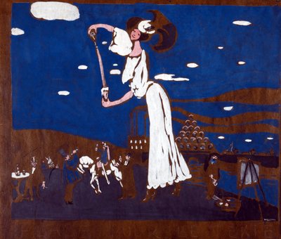 Reklameplakat for et fransk bakeri Maleri av Wassily Kandinsky (eller Wassily Kandinski eller Kandinskij av Wassily Kandinsky