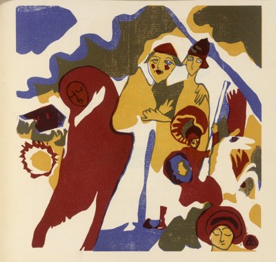 Allerheiligen (Blatt 46 aus: "Klänge") av Wassily Kandinsky