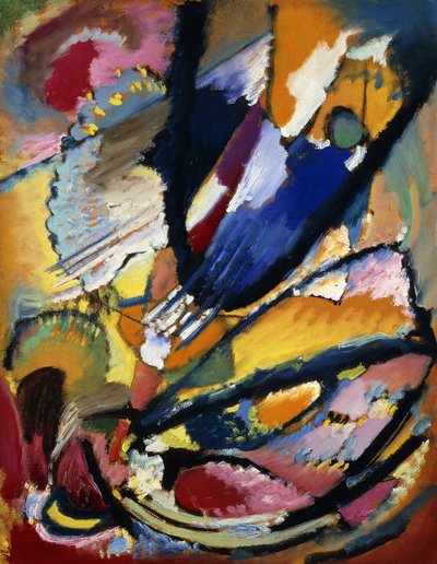 Dommens engel; Angel of the Last Judgment, ca. 1911 (olje på papir lagt på panel) av Wassily Kandinsky