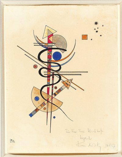 Akvarell for fru Toni Kirchhoff av Wassily Kandinsky